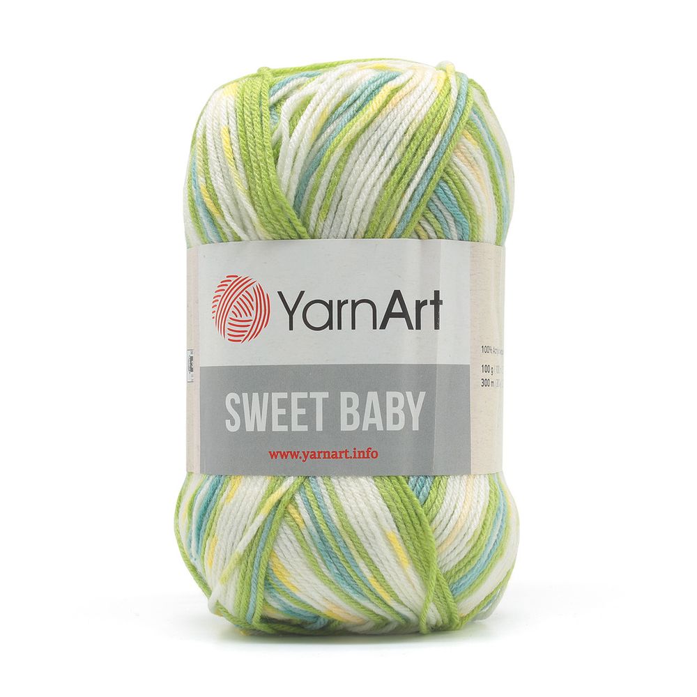 Пряжа YarnArt (ЯрнАрт) Sweet Baby / уп.5 мот. по 100 г, 300м, 905