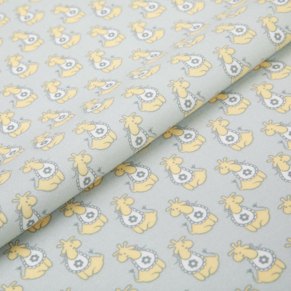 Ткань для пэчворка Peppy Молочные сны фланель, рулон 112 см / 5 метров, МС-03 серый, Peppy