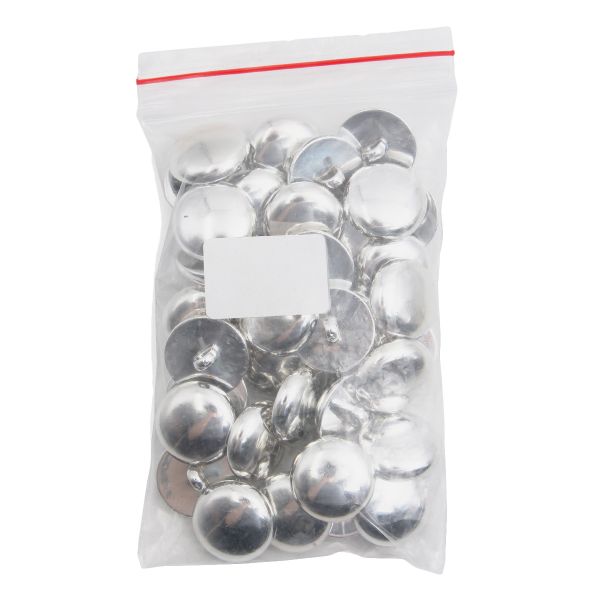 Пуговицы на ножке 34L (21мм) (Silver (серебристый)), 36 шт