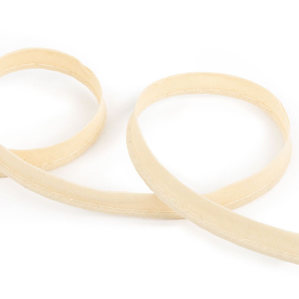 Кант хлопковый 10 мм / 65±2.5 метров, №005 бежево-кремовый, Gamma GA-10C