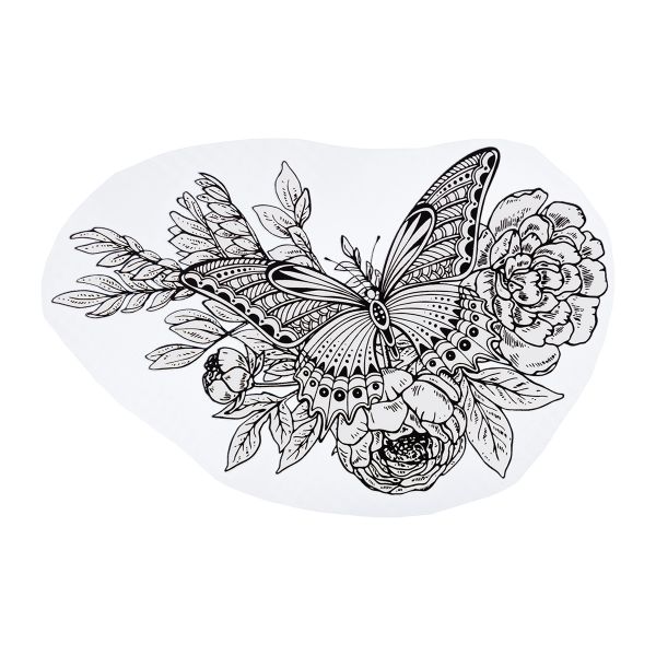 Термотрансфер, 1 шт, М-320 бабочка 20х16 см, Gamma M №03