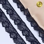 Кружево эластичное (стрейч) 30 мм, L839, цв.S058 синий сапфир уп.50м, Kruzhevo