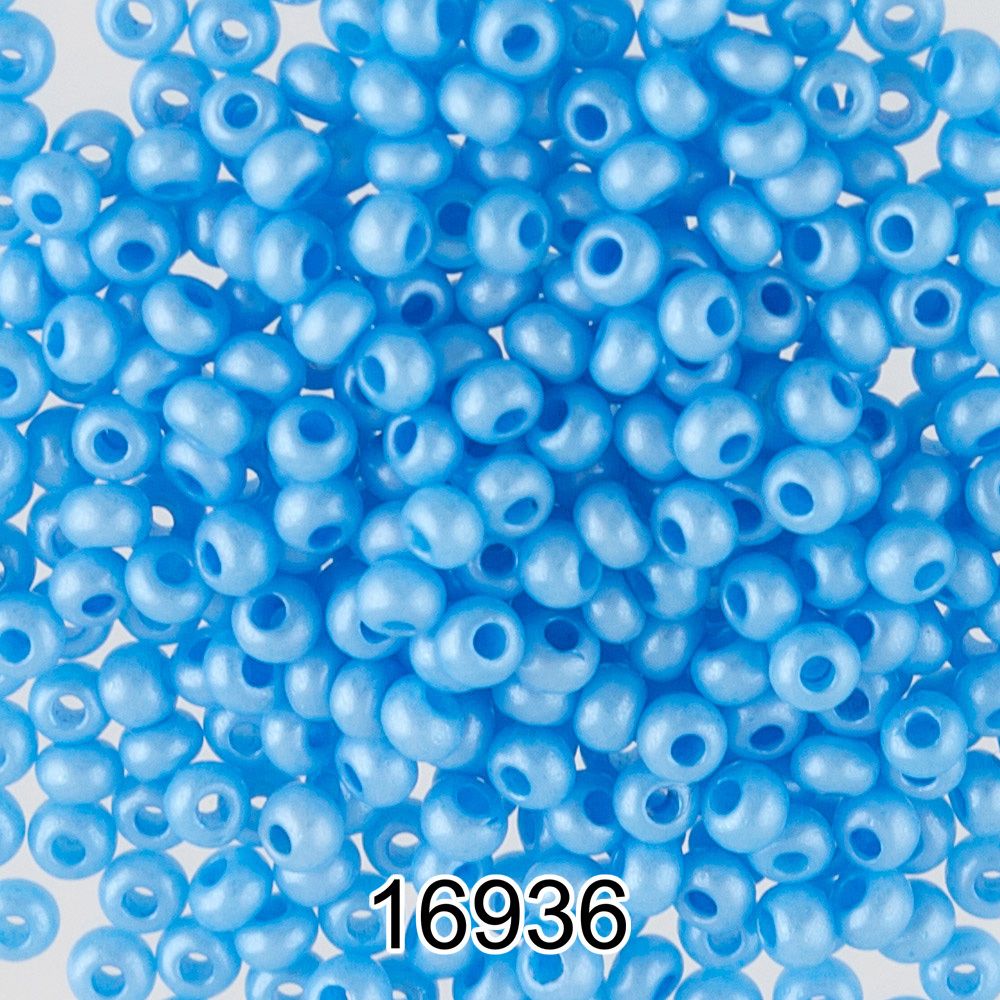 Бисер Preciosa круглый 10/0, 2.3 мм, 500 г, 16936 (Ф310) синий