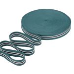 Стропа (ременная лента) 30 мм / 50 метров, с принтом 2-сторонняя, 1254 джинсовый/белый/черный, 3Al361