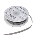 Лента бархатная (тесьма) эластичная 6.0 мм / 16.5±0.5 метра, №604 (16-5101) серый, Blitz VRE-06