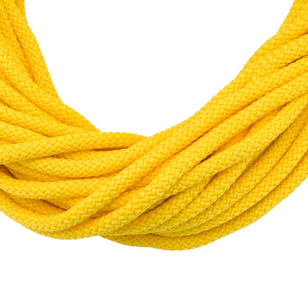 Шнур отделочный ⌀7.0 мм / 100м (хлопок 21%, полиэстер 79%) (желтый), Р5286