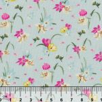 Ткань для пэчворка Peppy Весенний этюд, отрез 50х55 см, 146 г/м², ВЭ-14 голубой, Peppy