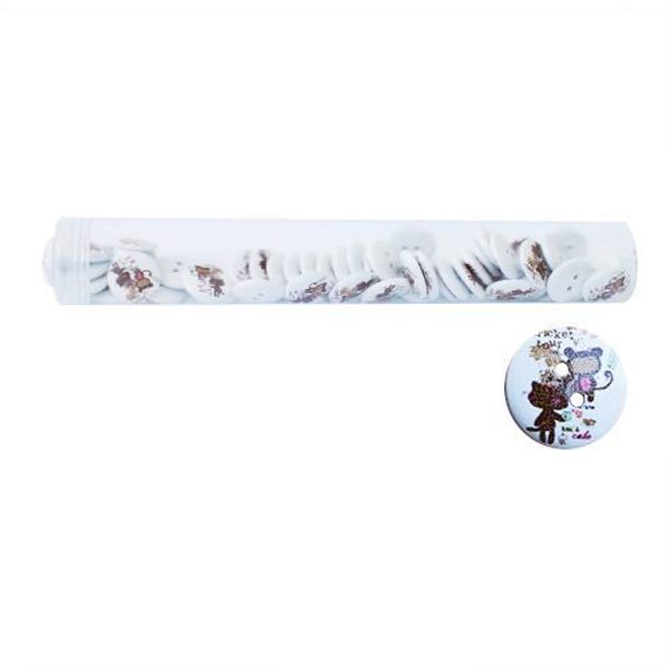 Пуговицы деревянные Мультяшные персонажи 18мм 50 шт, персонаж 9