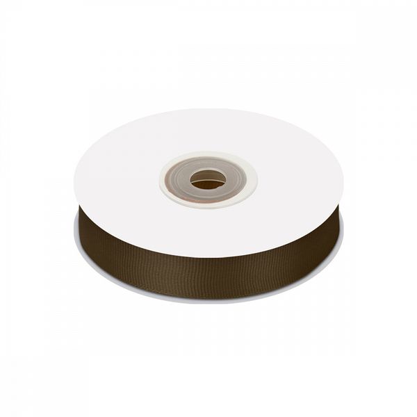 Лента репсовая (в рубчик) 20.0 мм / 22.8±1 метра, 814 коричневый, Magic4Hobby