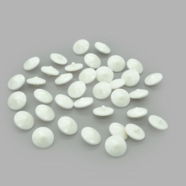 Пуговицы на ножке 40L (25мм) (white (белый)), 36 шт