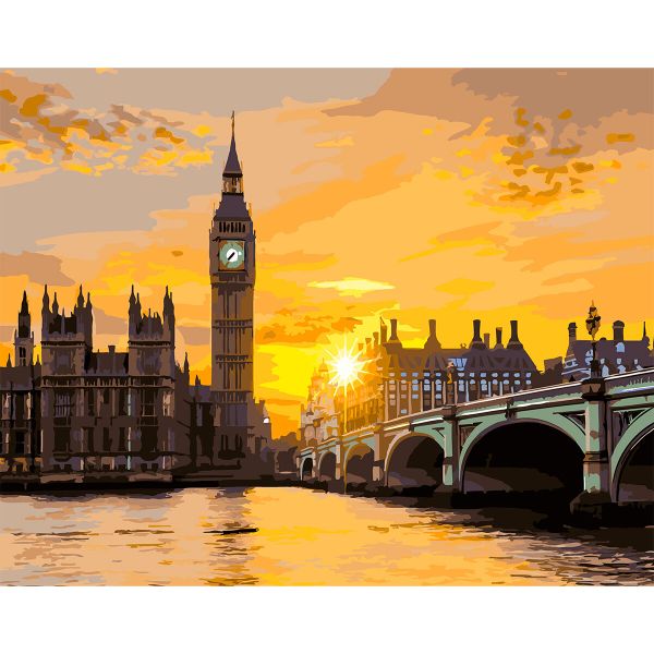 Картина по номерам Cristyle, Лондон. Биг-Бен, 40х50 см