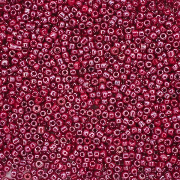 Бисер Astra&Craft 11/0 (2.1 мм), 200 г (10х20 г), цв. 125B бордовый/непрозр.глянцевый