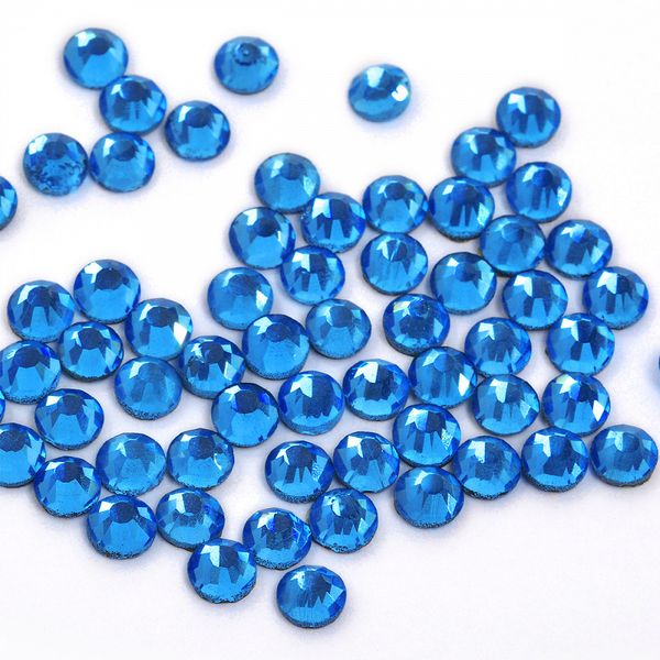 Стразы клеевые SS-16 (3,8-4,0 мм), цв. SAPPHIRE, 1440 шт