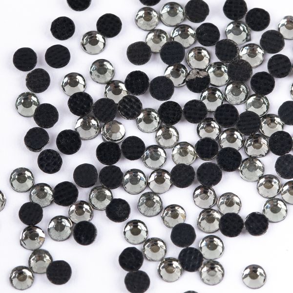 Стразы клеевые акрил 2.7-2.9 мм, 144 шт, 019 св.серый (bl.diamond), Zlatka RS/144