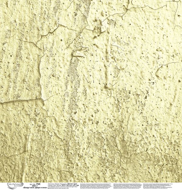 Бумага для скрапбукинга Вокруг меня. Двери и окна 190 г/м², 30.5х30.5 см, 10 шт, 1, Mr.Painter PSR 2607