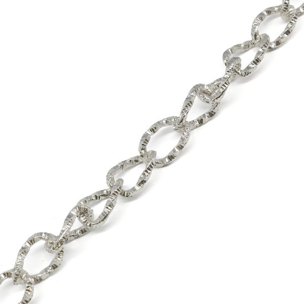 Цепь алюминиевая 11,6 мм, 7,8 мм, боб(10 м) (никель) K