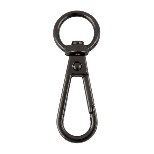 Карабин металл 13.0 мм (45х17 мм), 5 шт, 06 черн.никель, Gamma GHN-13