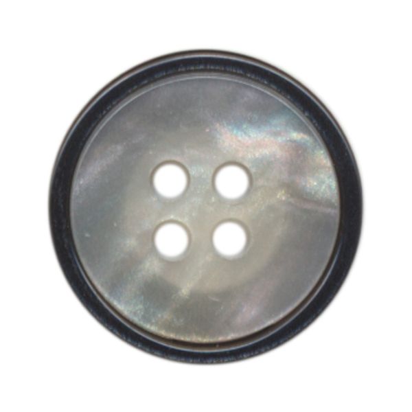 Пуговицы 4 прокола блузочные 11 мм, 24 шт, 571/008 молочный/черный, Gamma DX 0007