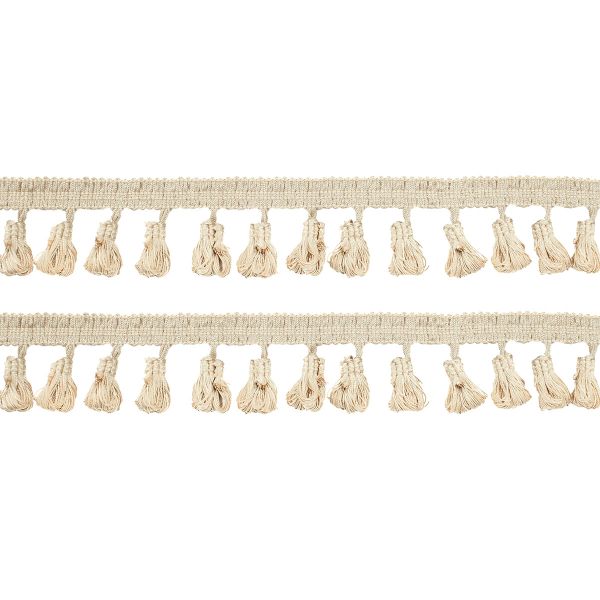 Бахрома отделочная 50.0 мм / 10 метров, с кистями 122 молочный