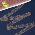 Кружево отделочное в стиле "трикотаж" 12 мм 150-2, цв.14 лиловый, 9.14м