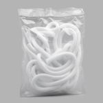 Шнурки круглые с металлическим наконечником 4.0 мм / 100 см, 1 пара (2 шт), белый, 6220-0133