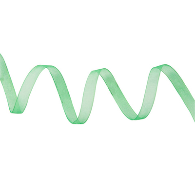 Лента капроновая (органза) 6.0 мм / 22,86м (99 ярко-зеленый)