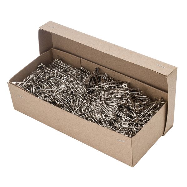 Булавки английские l=35 мм, никель, 1000 шт, С-16