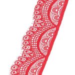 Кружево эластичное (стрейч) 60 мм / 3 метра, C820 красный