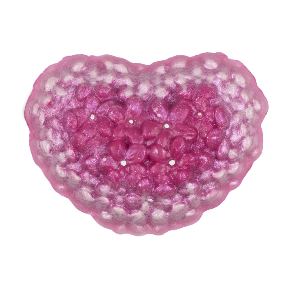 Пластиковая форма для мыла №01 14.8х10 см, пластик, Цветочное сердце, Bubble Time