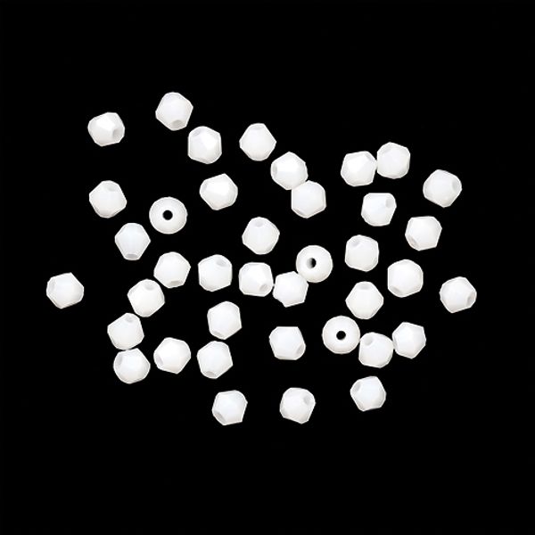 Бусины стекло 4х4 мм, 40 шт, Astra&Craft, 822