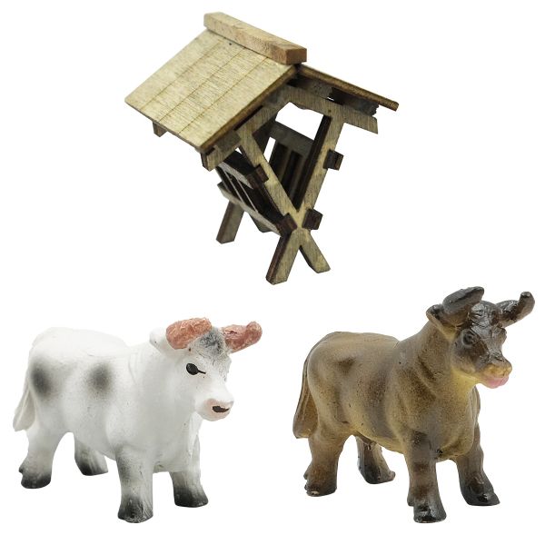 Миниатюра кукольная: Корова и Бык