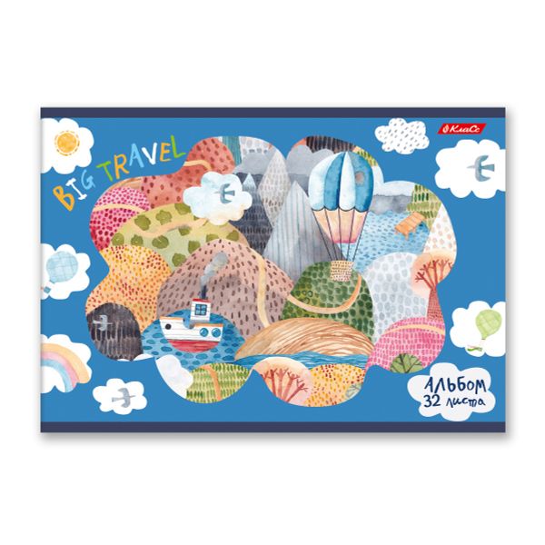 Альбом для рисования, мат. ламинация, 100 г/м², A4 29х20.5 см, 32 л. на скобе, 5 шт, 000215 Пиратский остров, Светоч 32АЛСК4_2_3_9