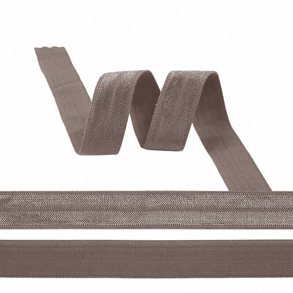 Резинка бельевая (окантовочная) блестящая 20.0 мм / 50 метров, шиншилла S222