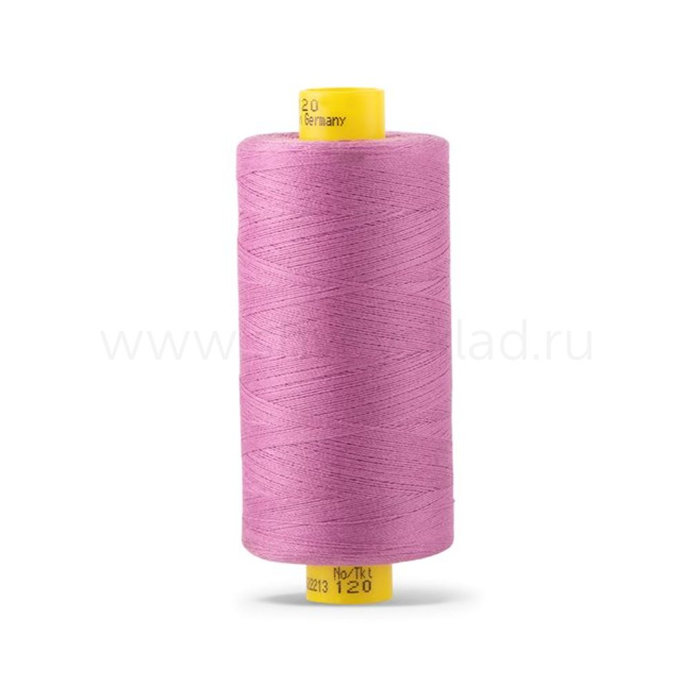 Нитка универсальная Gutermann Mara 120/2, 1000 м, 700207, 716 сиренево-розовый, 1 шт