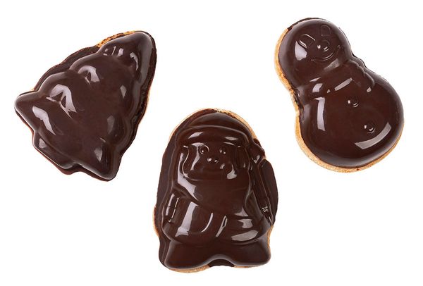 Форма силиконовая для пирожных 30.2х26х2.5 см, новогодняя -6 ячеек, S-Chief SPC-0324