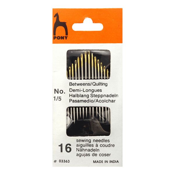 Иглы ручные Pony грубые №1/5, 16 шт