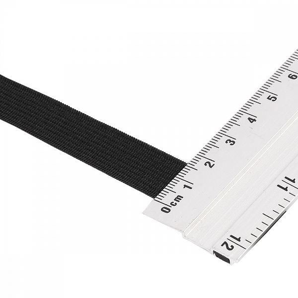 Резинка вязаная 15.0 мм / 40 метров, стандартная 3.9 г/п.м., черный