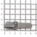 Крючок шубный Amii 50 мм, RAL 7037, 50 шт, серый