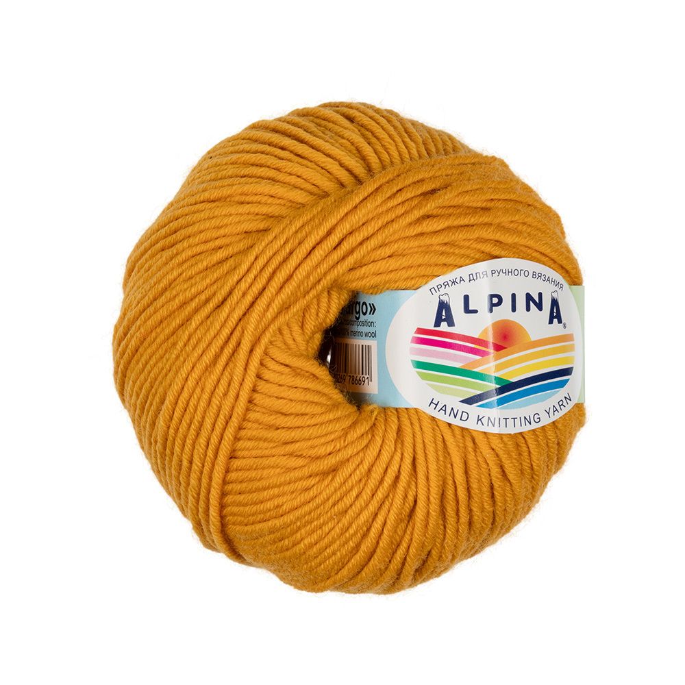 Пряжа Alpina Margo / уп.10 мот. по 50г, 75м, 16 т.желтый