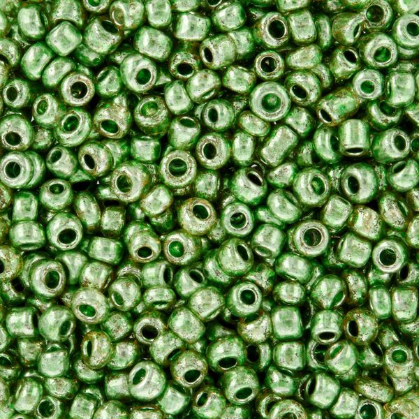 Бисер Zlatka 11/0 (2.1 мм), 100 г (10х10 г), №0567 т.зеленый, GR