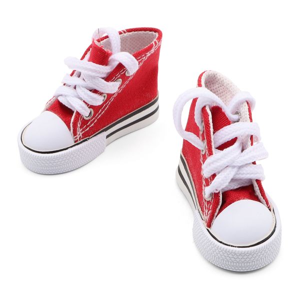 Кеды для кукол 7.5х4.8х3.5 см, 1 пара, цв.красный, Astra&Craft, SH-0072