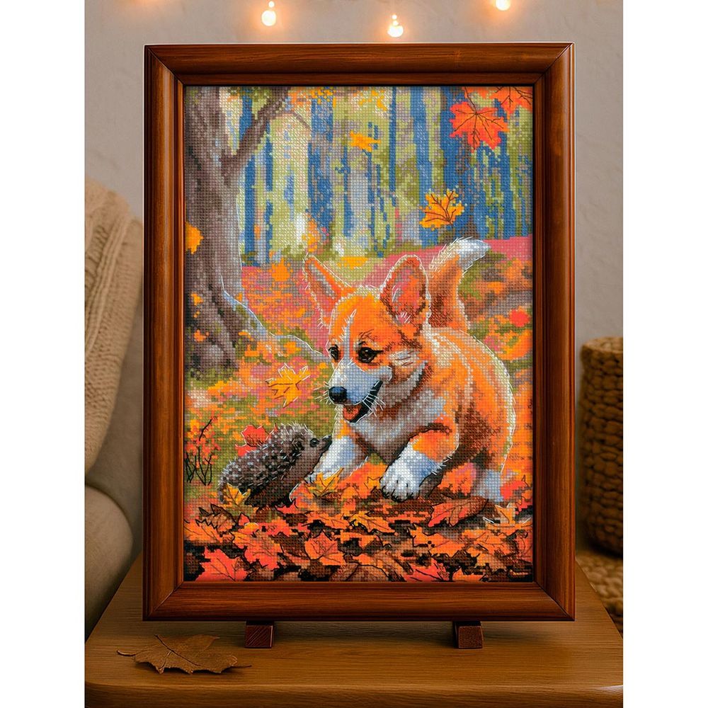 Набор для вышивания нитками Риолис, Встреча в лесу 21х30см