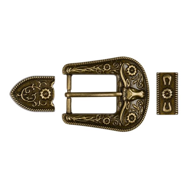 Пряжка ременная металл 65х60 мм, 1 шт, 24 бронза, Gamma GB 1621