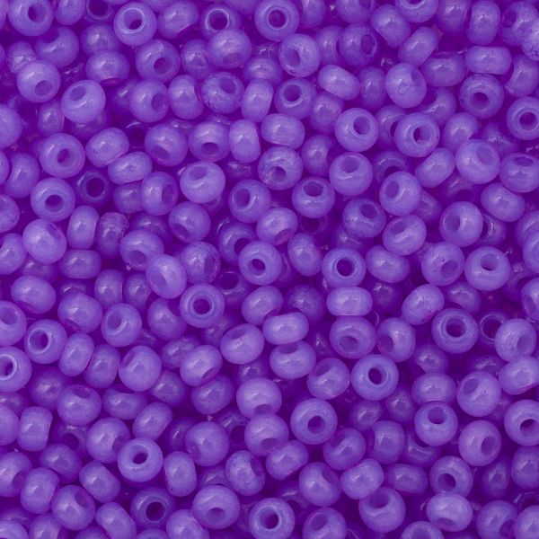 Бисер эффект алебастра 10/0, круг.отв., 100 г (5х20 г) Preciosa