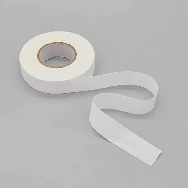 Лента клеевая тканая для кожи и меха 20 мм, белый, уп.18,28 м