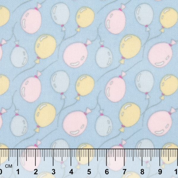 Ткань для пэчворка Peppy Молочные сны фланель, отрез 100х110 см, 175 г/м², МС-25 голубой, Peppy