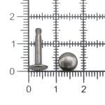 Хольнитены сумочные ⌀7 мм, h=14 мм, металл, двухсторонний, BIG, чер.никель, 100 шт