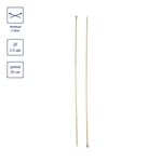 Спицы прямые металл ⌀2.0 мм, 35 см, желтый, Gamma CNK