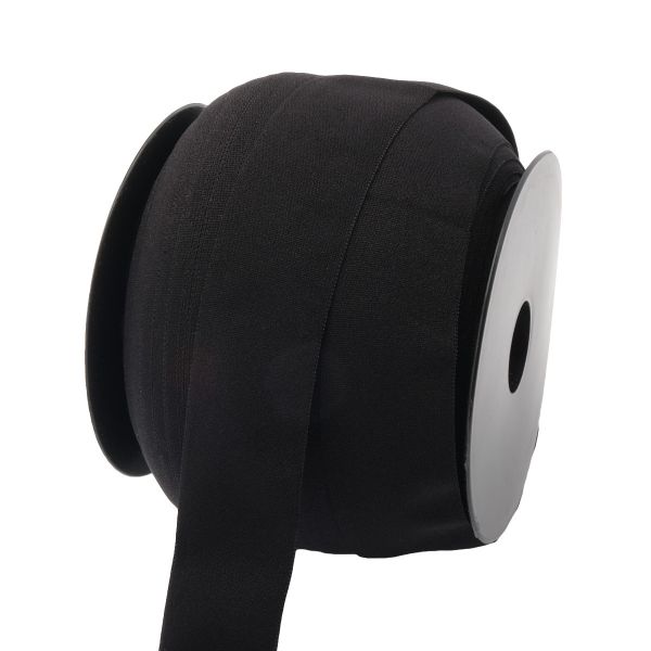 Резинка бельевая (окантовочная) 30.0 мм / 50 метров, тканая, черный, 124030/1