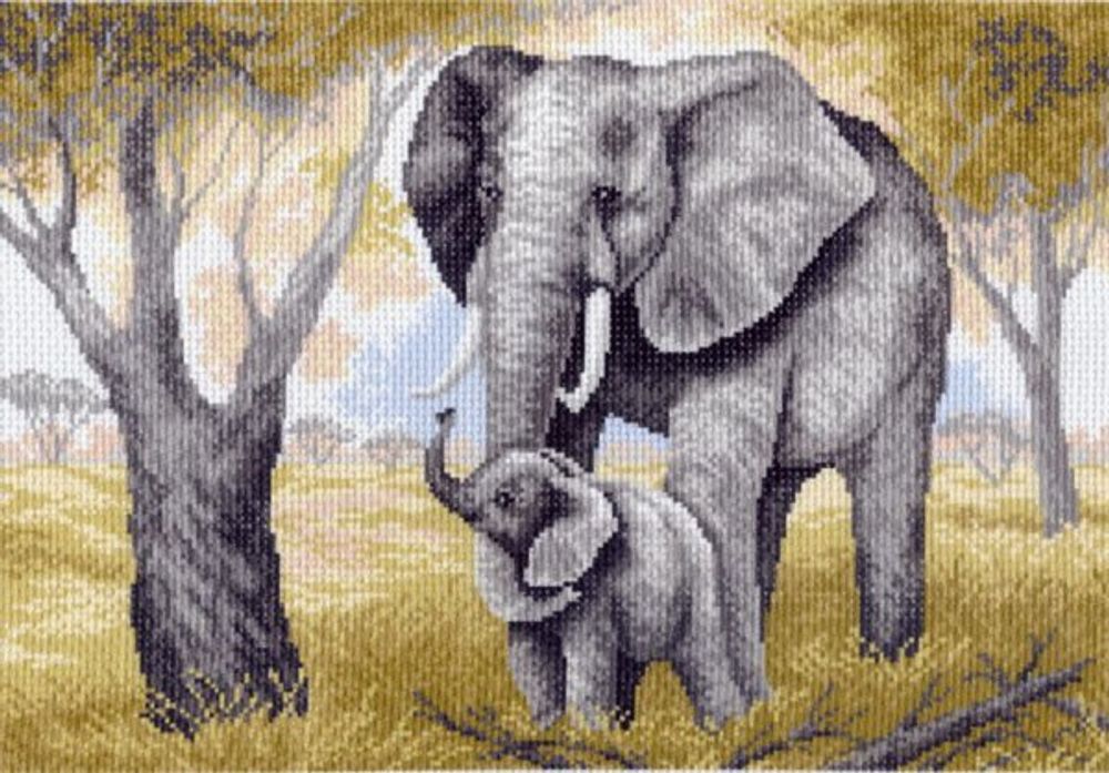 Рисунок для вышивания Матренин Посад (канва), 37х49 -0616 Слониха